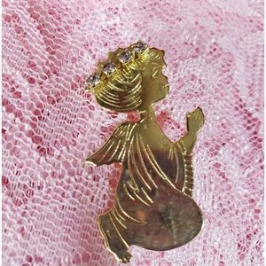 Vintage Angel Costume Jewelry Pin